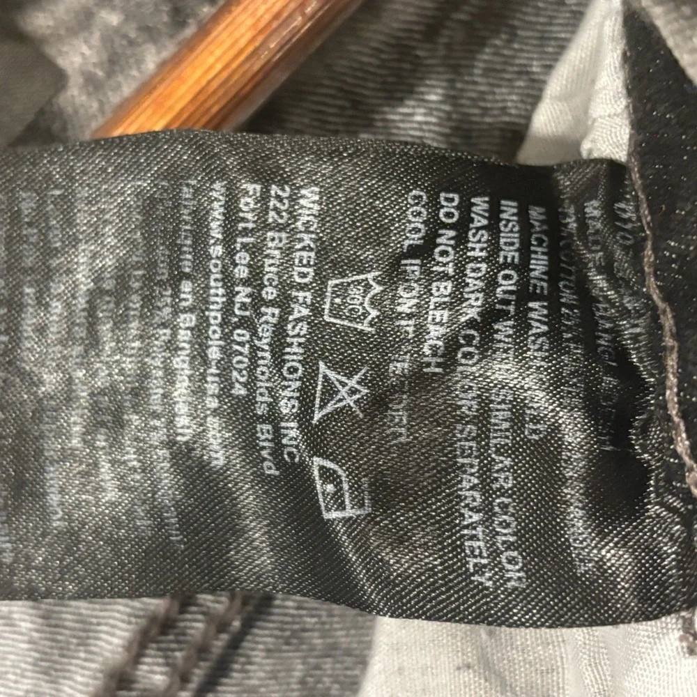 South Pole Gray Denim Shorts with Graphic Prints - Picture 8 of 8